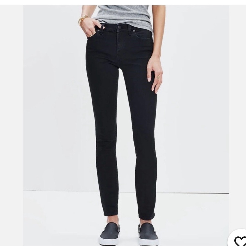 Madewell Women's Black 9” high rise Skinny Jeans
